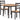 Gesthaven-Brown Round Drop Leaf Table and 2 Chairs